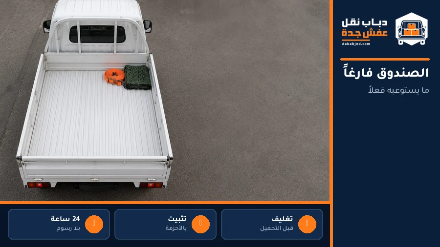 صندوق الدباب فارغاً من الأعلى